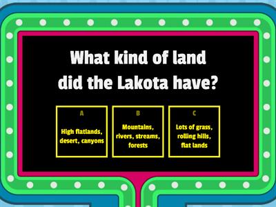 Lakota Review Gameshow 