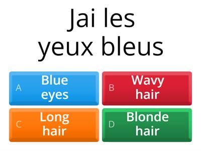 Hair and eye colour quiz