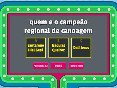 Canoagem - Game Show - Antonio Miguel - 6B 