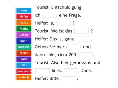 Wegbeschreibung Dialoge Trainer Netzwerk A1