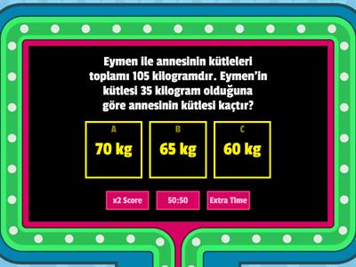 Kilogram ve Gram Problemleri