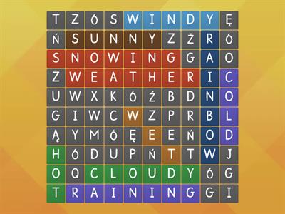 Weather (wordsearch)