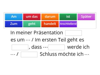 Training B2-Präsentation (2 - Lücken) (WBL5)