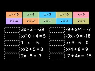 Solving 2- Step Equations