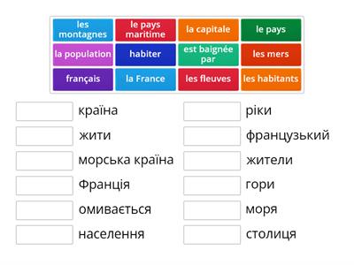 La France (vocabulaire).