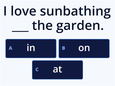 Time & Place Prepositions 