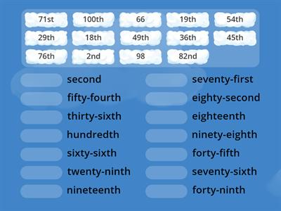 Ordinal Numbers