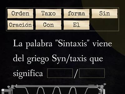 La Sintaxis