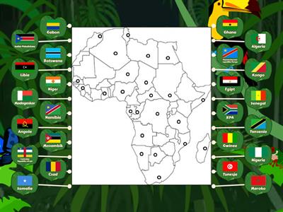Africa - empty map, Afryka - pusta mapa
