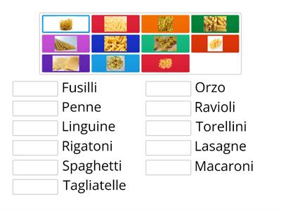 Yr 9 Retrieval Pasta Sort