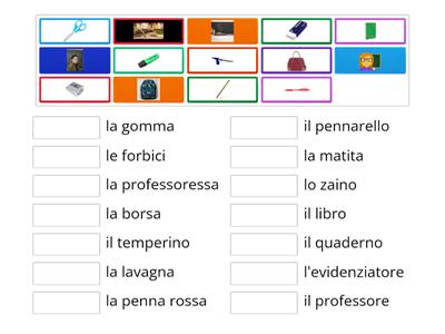 vocabolario della scuola