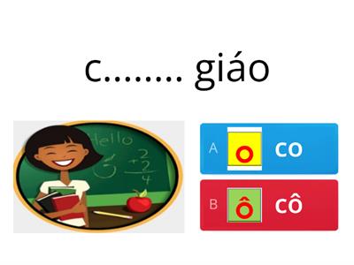 Quiz âm O và âm Ô (Vietnamese Grade 1)