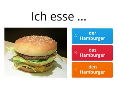 Essen und Getränke/Akkusativ