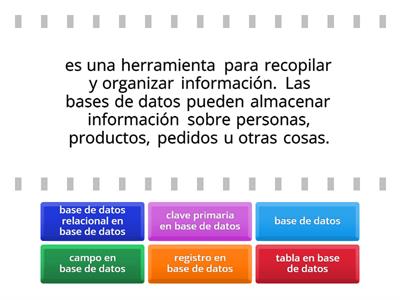 base de datos