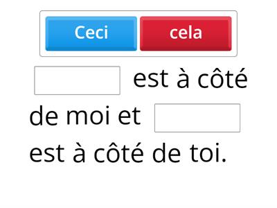 Pronoms demonstratifs (classe 7) ex. 3+4 page 71