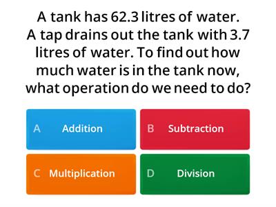 Decimals Word Problems