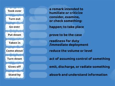 Phrasal verbs