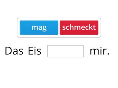 Schmecken oder mögen?