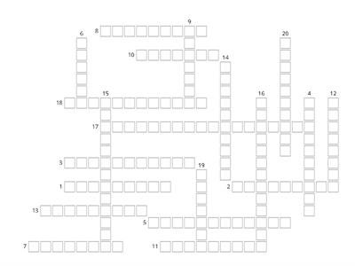 Biology keywords crossword