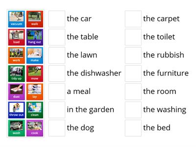 English Class A2 household chores 