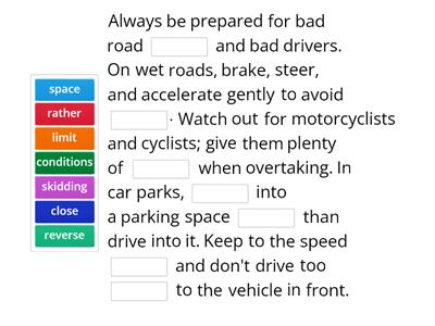 Driving tips