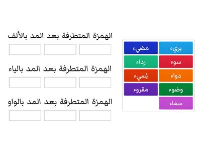 الهمزة المتطرفة بعد مد