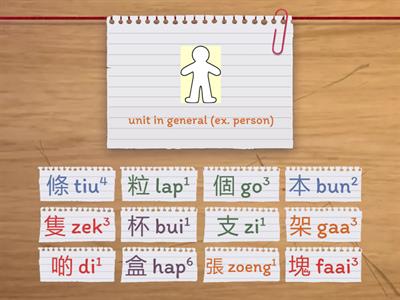 量詞 12 Counter Words (Cantonese)