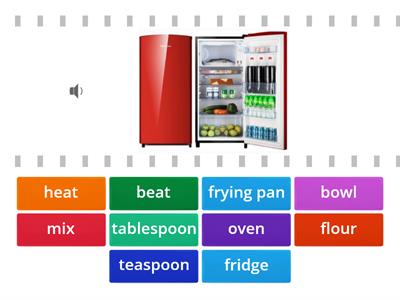 5B Ch.1 Vocabulary commonly used for cooking steps