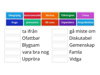 Synonymer Höra till