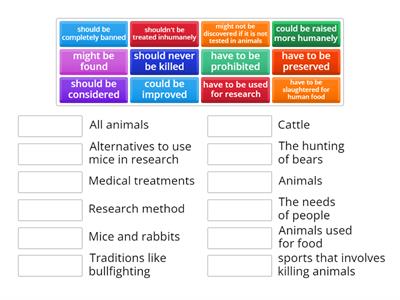 Animals treatment