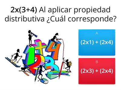 Propiedad distributiva de la multiplicación