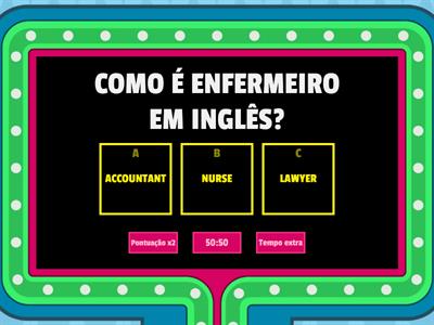 REVISÃO DE INGLÊS - VOCABULÁRIO