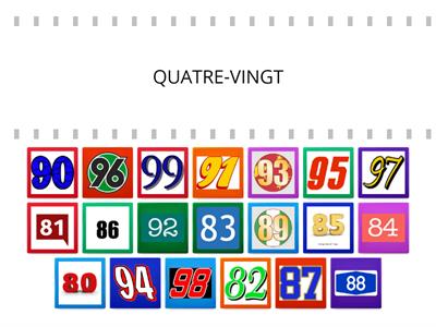 NOMBRES ENTRE 80 ET 99 FLE