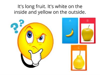 Fruit riddles - 1st grade