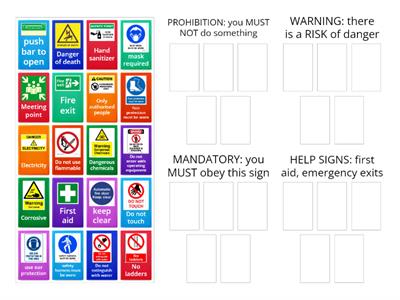 Safety signs 