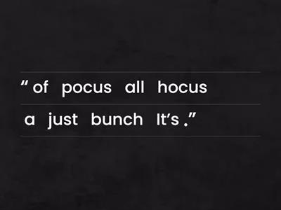 Hocus Pocus Quotes 