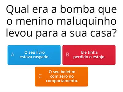 Quiz "O menino maluquinho"