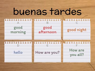 Los Saludos Y Despedidas - Teaching Resources