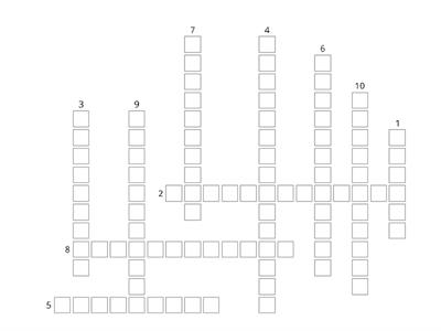 Human Blood Cell Crossword