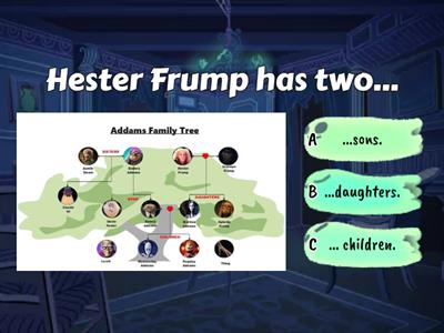 The Addams family tree -  quiz