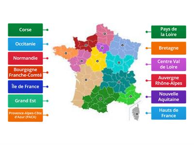 Les régions de France 