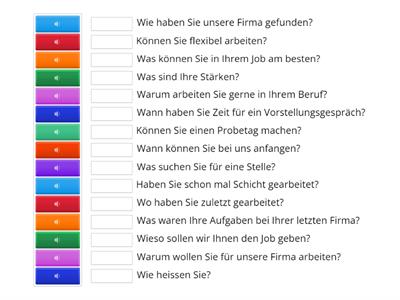 Telefontraining: Fragen