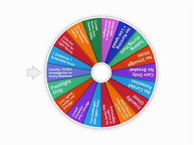 Phasmophobia Challenge Wheel