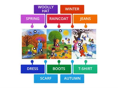 SEASONS AND CLOTHES WORDS