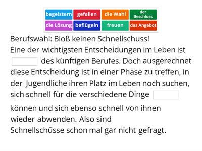 EGE. Lückentexte. Lexik-Grammatik 