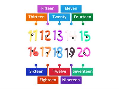 11-20 numbers