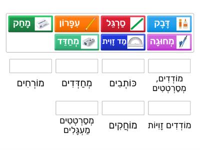 התאמת כלי כתיבה ופועל