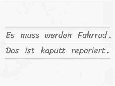 Was muss gemacht werden? - Passiv mit Modalverb