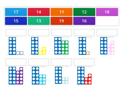 teen numbers with numicon