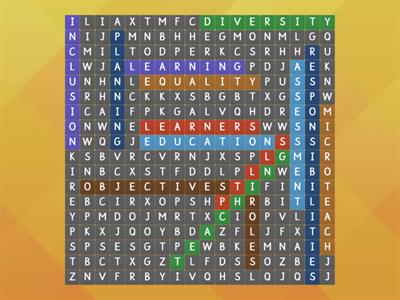 Wordsearch-  Teaching and Learning